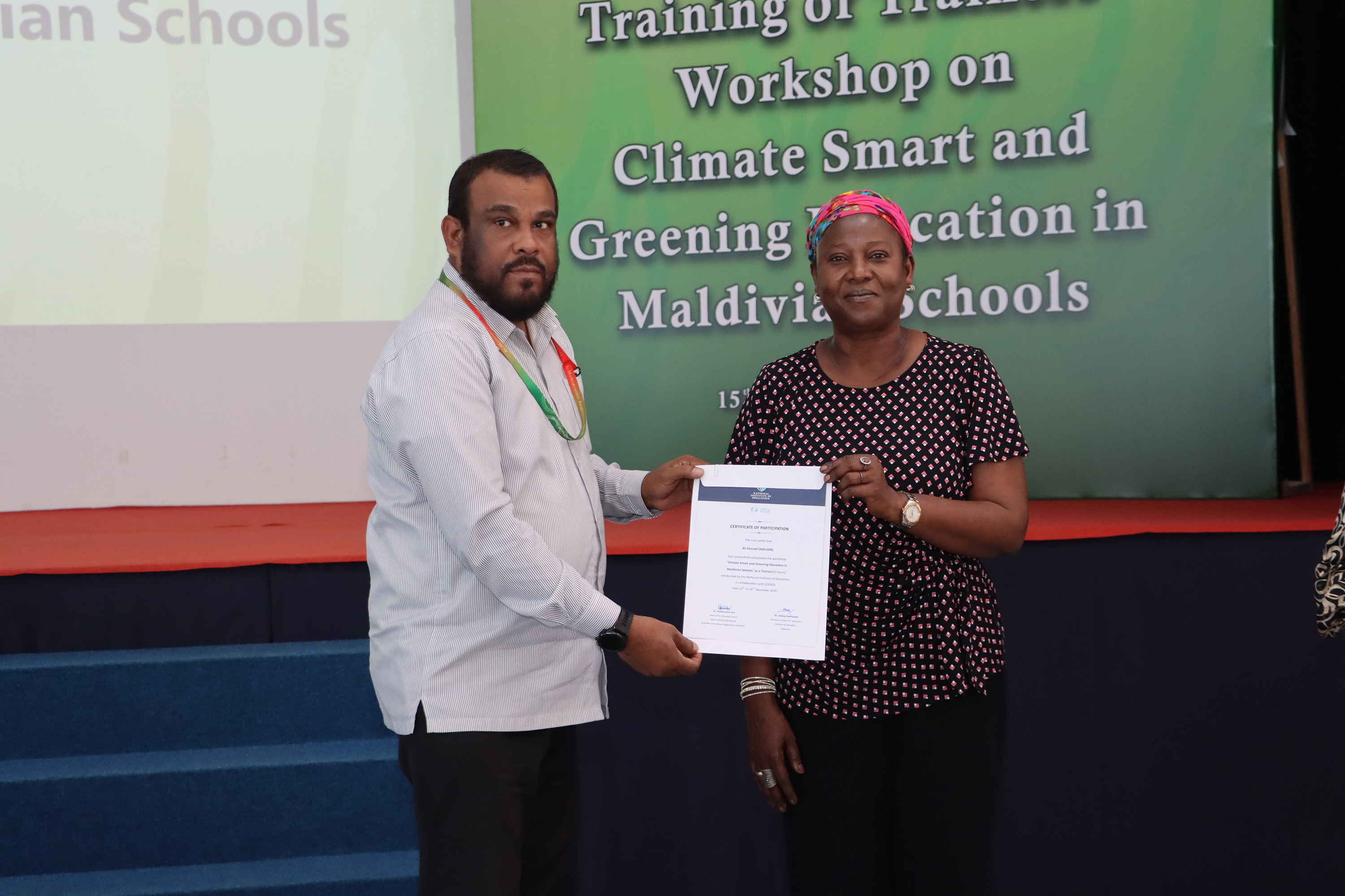 Greening Education ToT Closing Ceremony